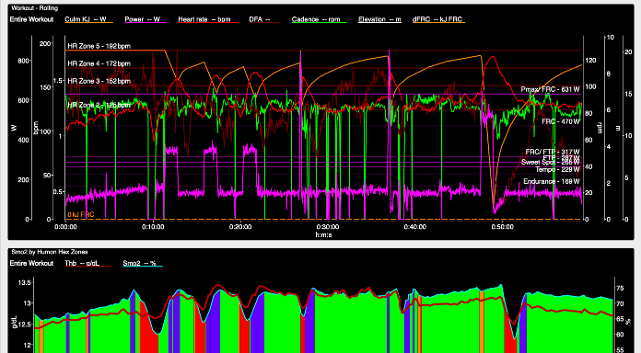 WKO5 Charts workout dashboard